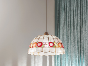 ARAGONA - Tiffany style mother of pearl pendant lamp _ Fan Europe Lighting